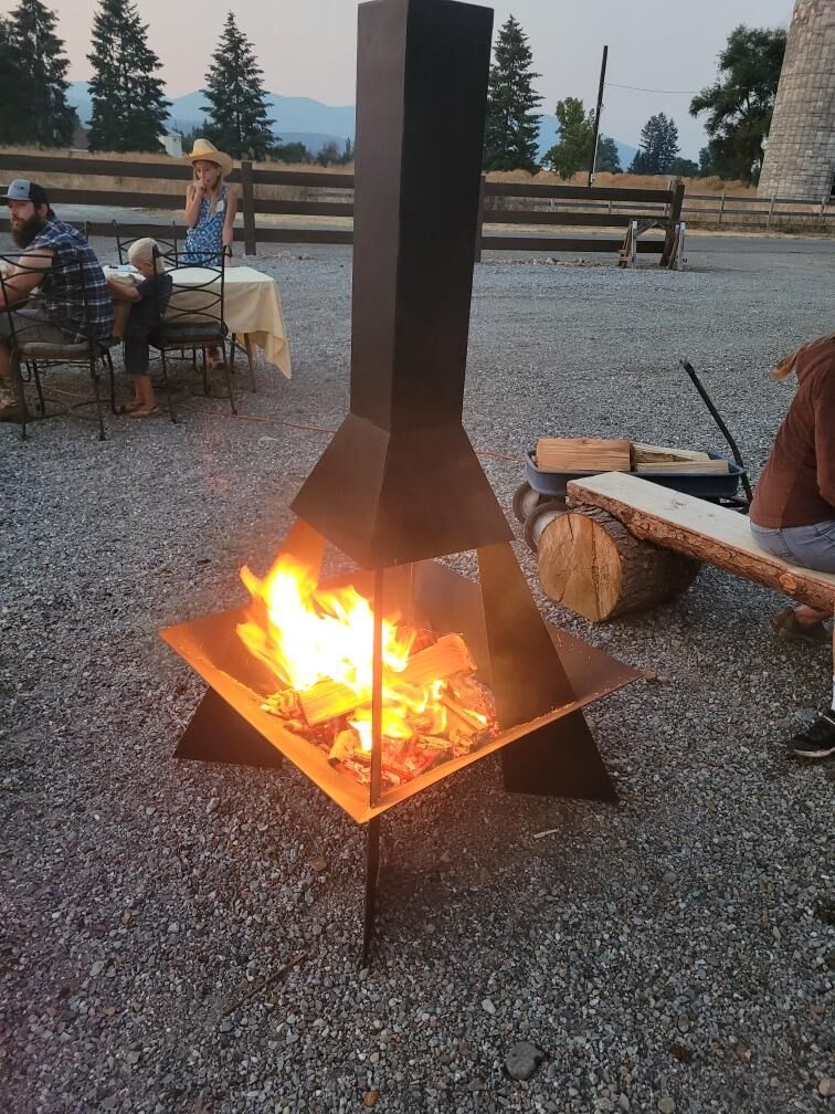 Pyramid Rocket Chiminea - Image 2