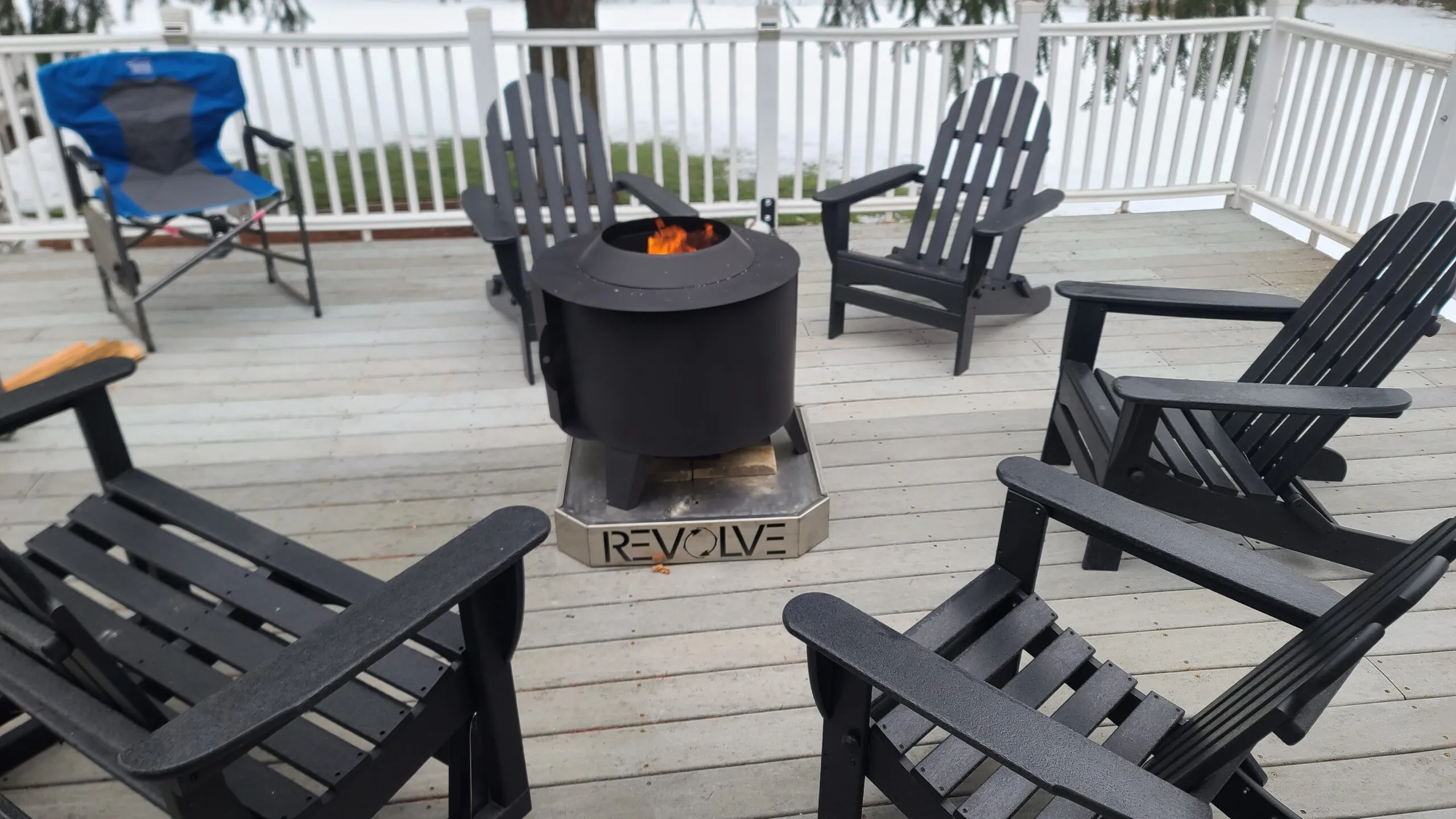 Fire Pit Revolve 22 Black Steel - Image 4