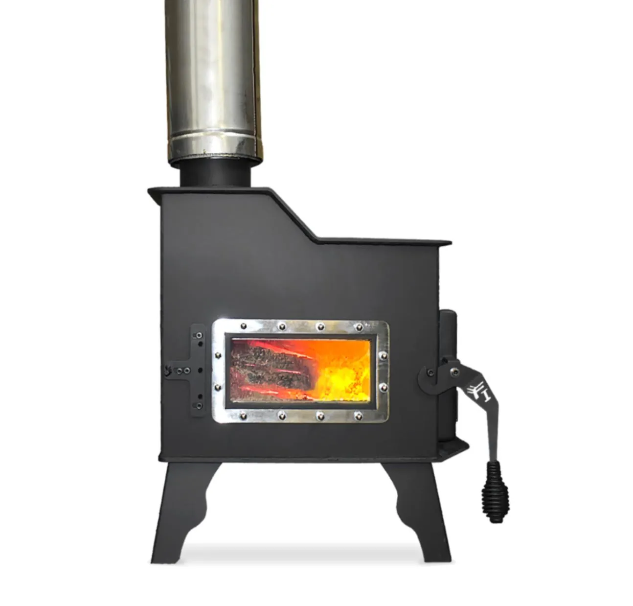Caboose tiny wood stove