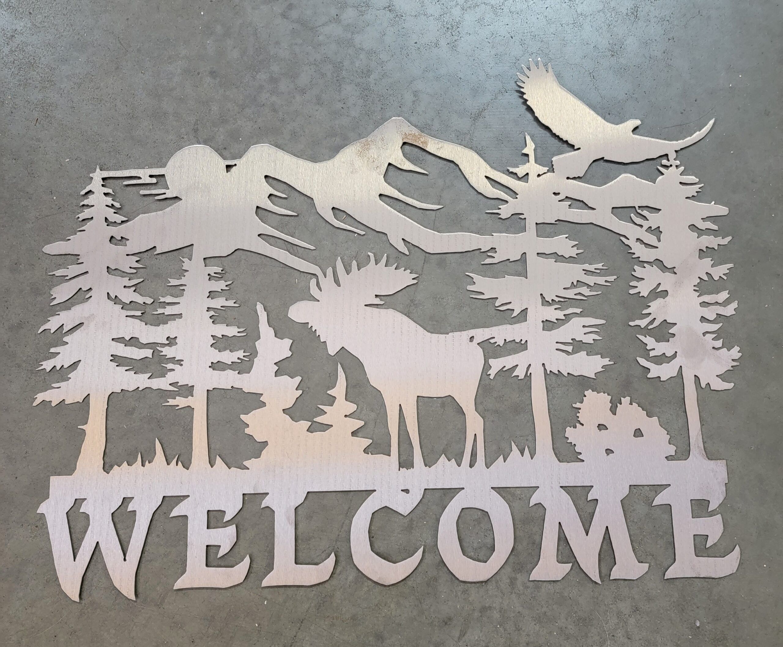 Moose Welcome Sign