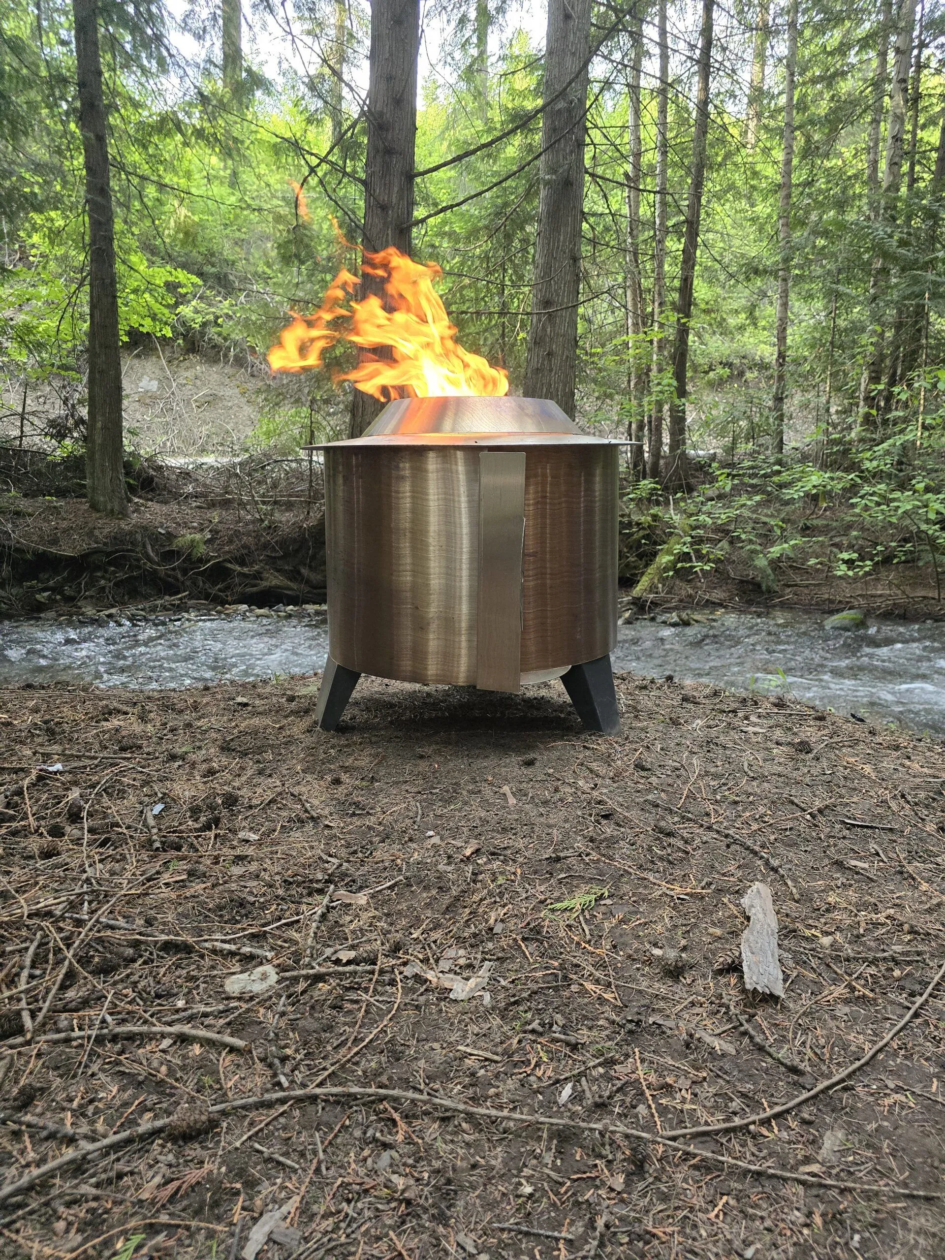 Smoke-less Fire Pit Revolve 27 Stainless Steel - Image 3