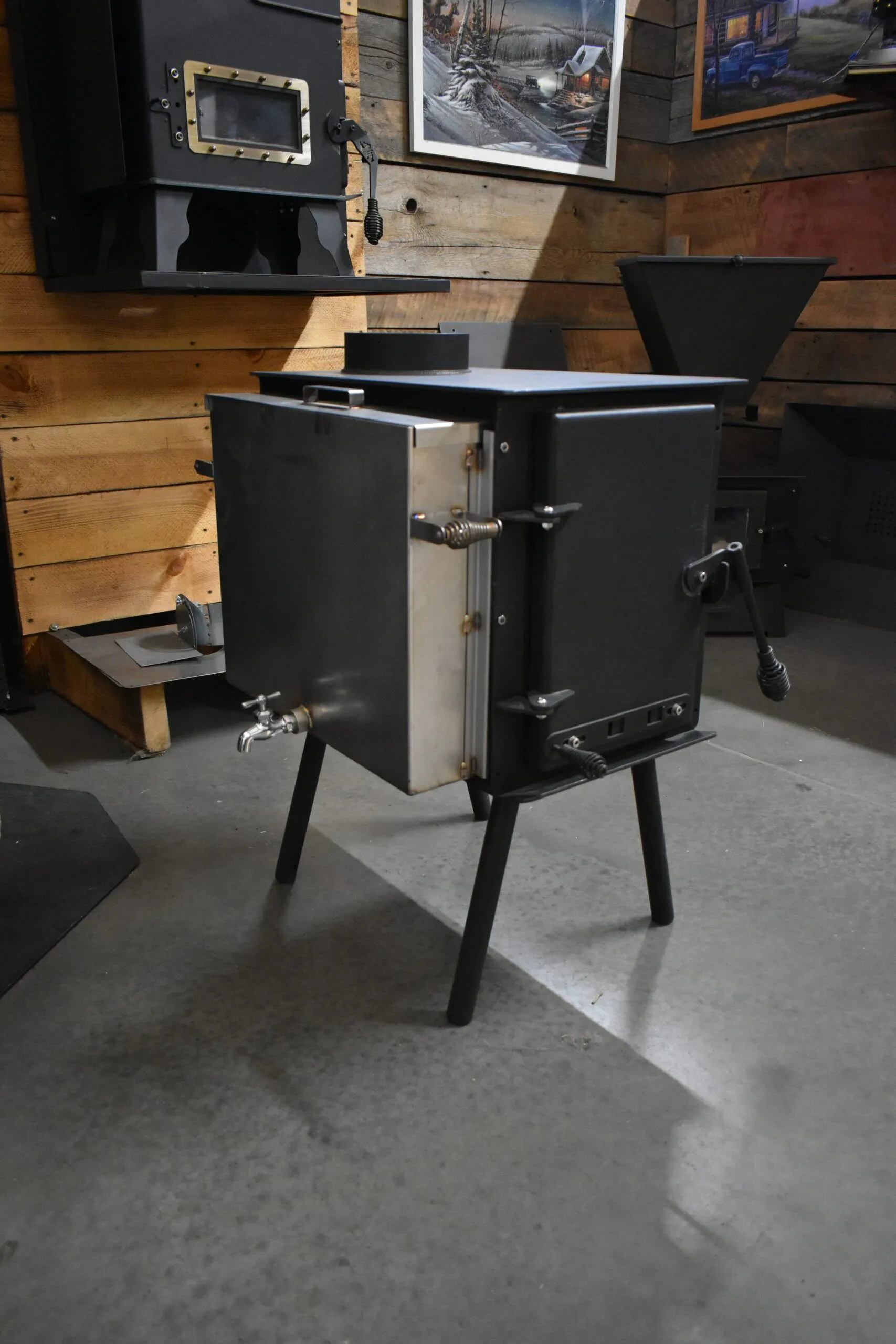 wall tent stove