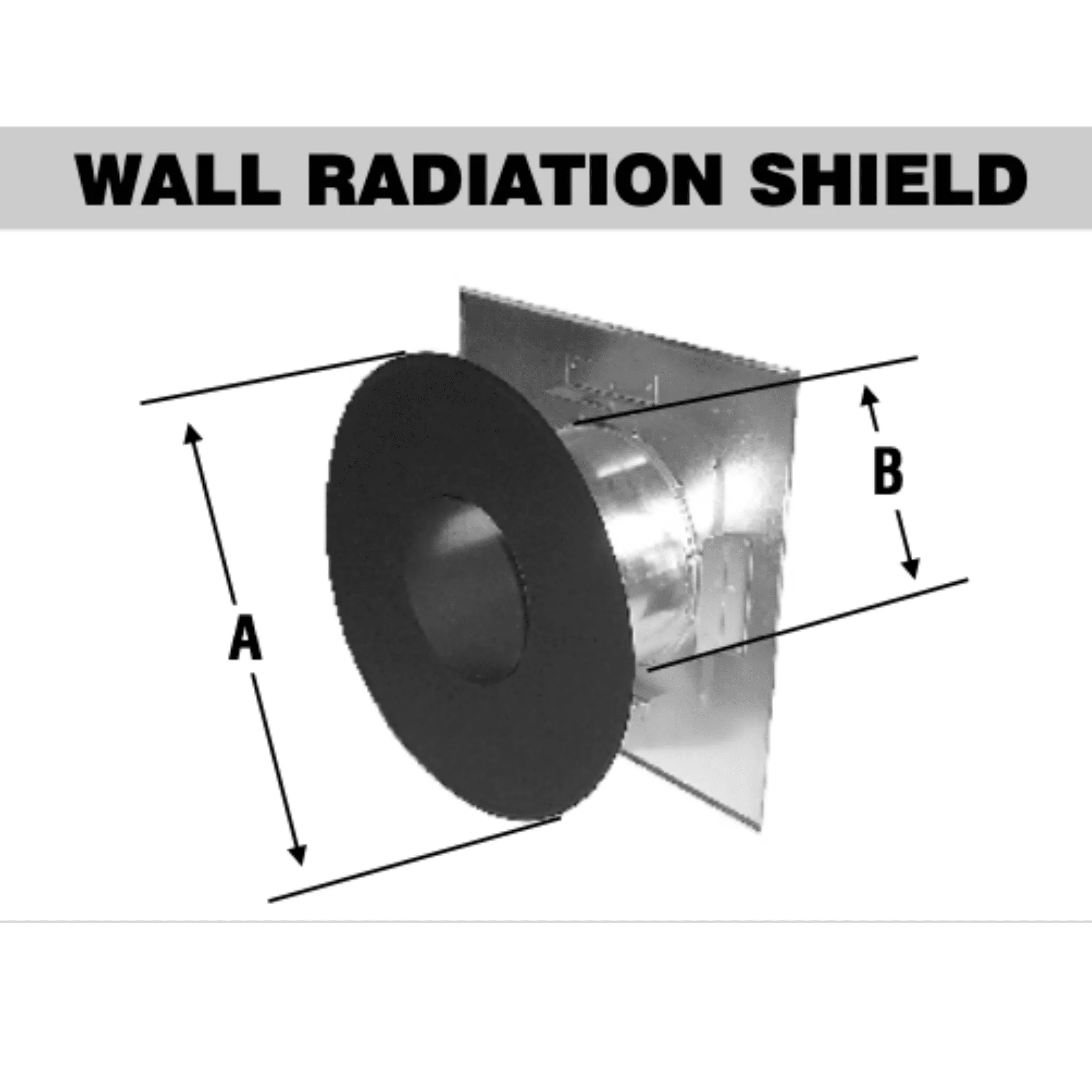 4" Wall Radiation Shield used with 4" HT Pipe