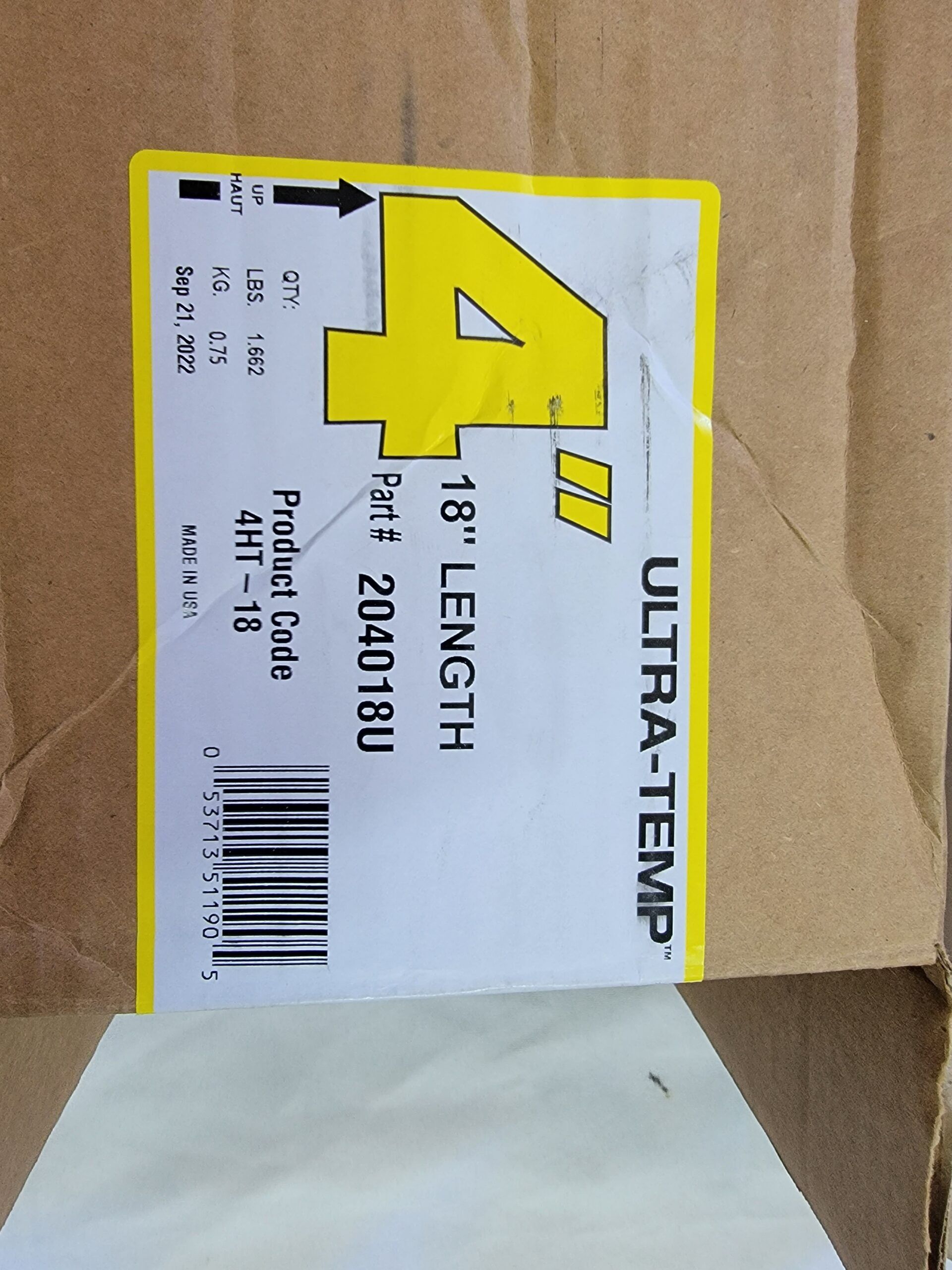 4″ Insulated Chimney Pipe 18" - Image 2