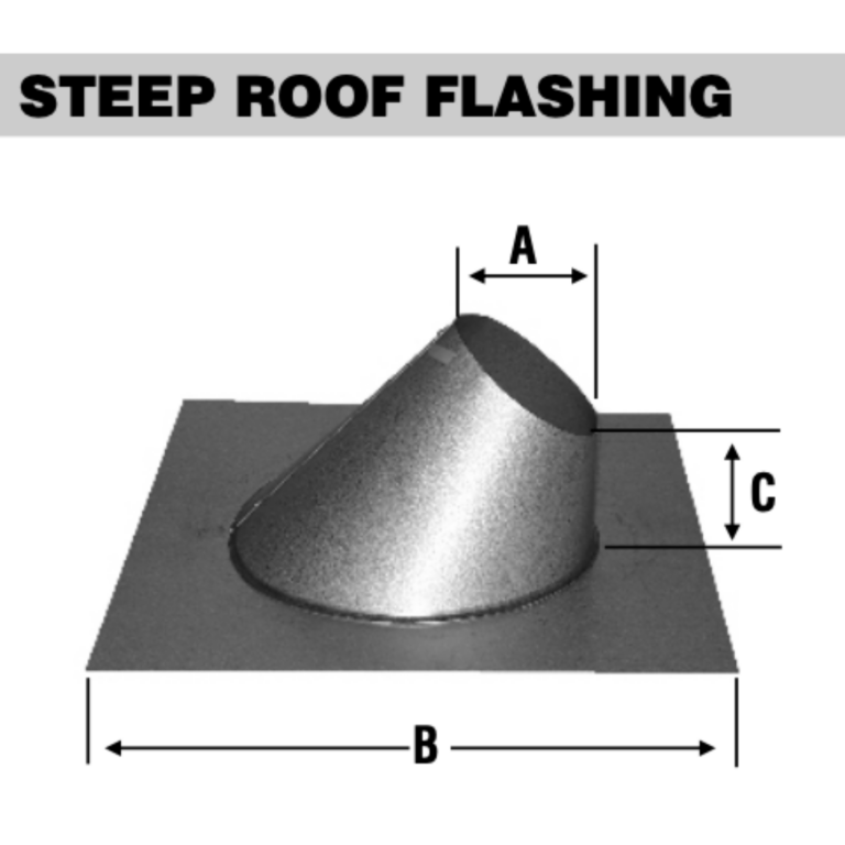 4" Steep Roof Flashing (Special Order Only) Flame Innovation