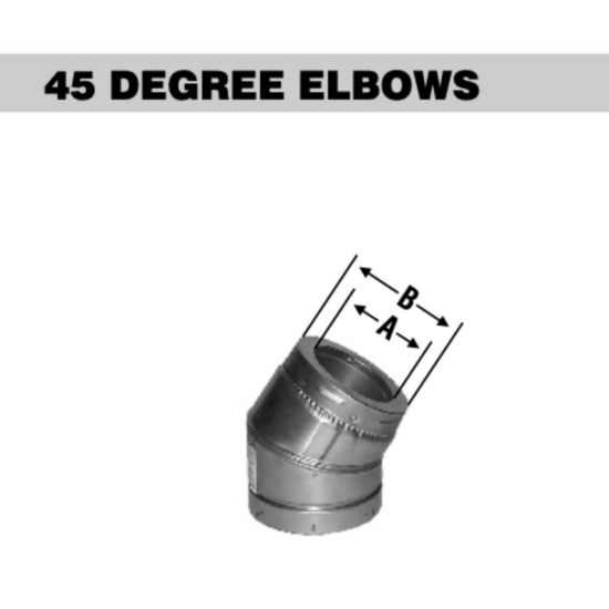 4 inch HT Elbows 45 Degree Pair