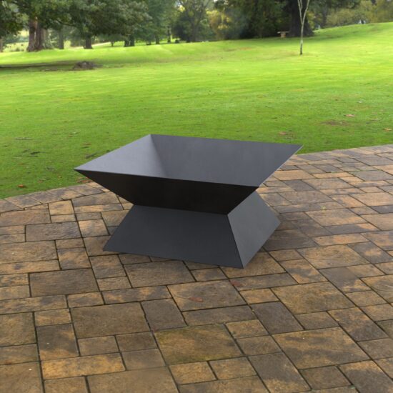 Square Fire Pit 3mm. Made of 12 ga steel. Open Fire Pit
