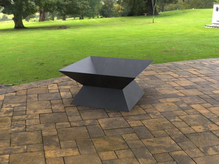 Square Fire Pit 3mm. Made of 12 ga steel. Open Fire Pit