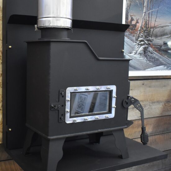Caboose tiny wood stove