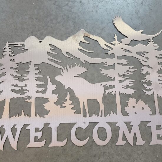 Moose Welcome Sign