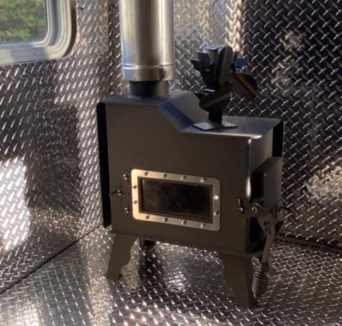 the Caboose tiny stove