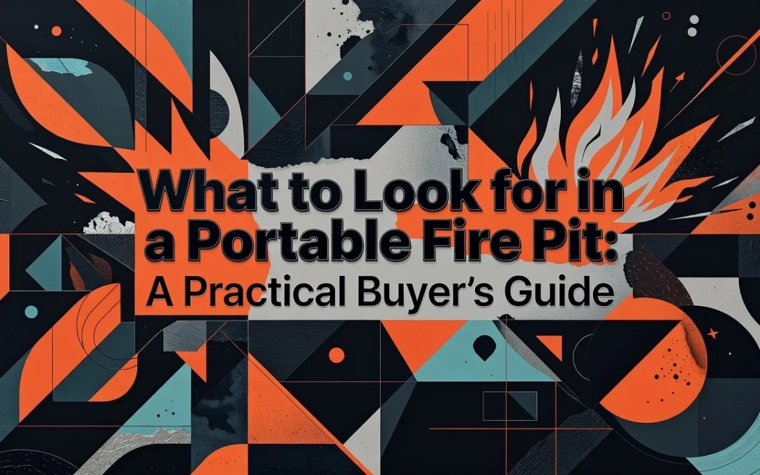 Professional header image for list-based article: What to Look for in a Portable Fire Pit: A Practical Buye...